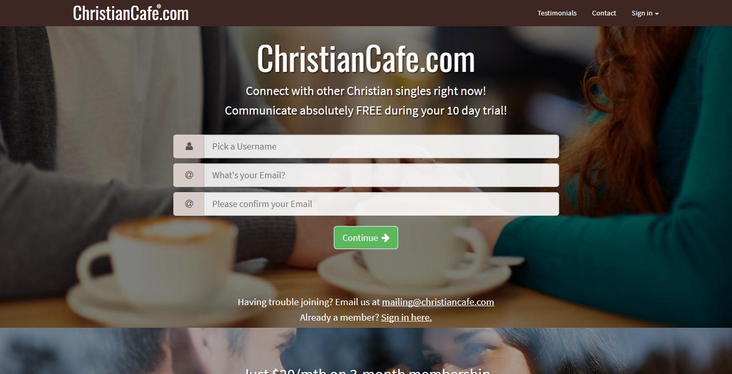 christian cafe free trial