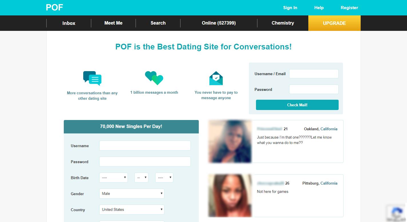 Dating pof login online 💑 Best