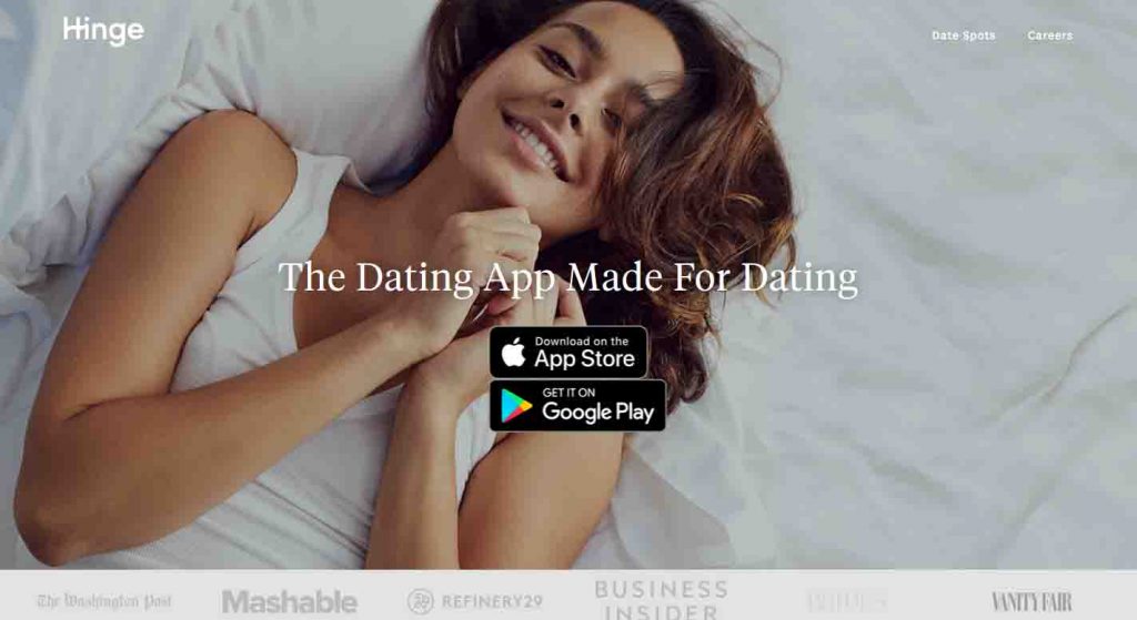 hinge dating app vitals list