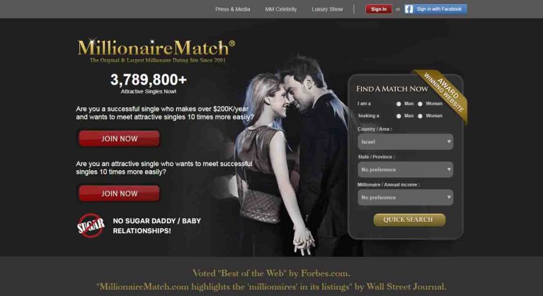 millionaire sugar daddy dating site